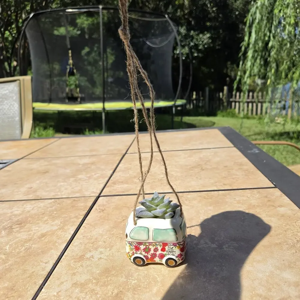 Natural Life Mini Peace Camper With String To Hang